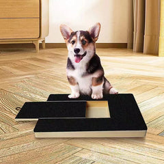 PawKind Paw-Filing Scratch Board with a happy corgi