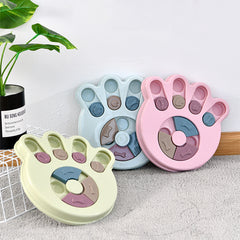 PawKind Sniff & Slide dog puzzle feeders in paw and round shapes